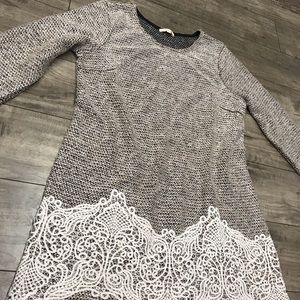 Boutique Sweater with Crochet detail